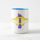 Hotdog Coffee Cup, best mogelijke koffiebeker Tweekleurige Koffiemok (Center)