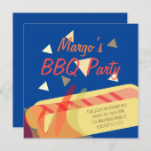 Hotdog Cookout BBQ Birthday Party Kaart (Voorkant / Achterkant)