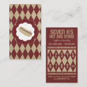hotdog diamant-stempel klantenkaartje (Voorkant / Achterkant)
