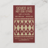 hotdog diamant-stempel klantenkaartje (Achterkant)