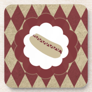 hotdog diamanten bier onderzetter