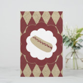 hotdog diamanten briefpapier (Staand voorkant)