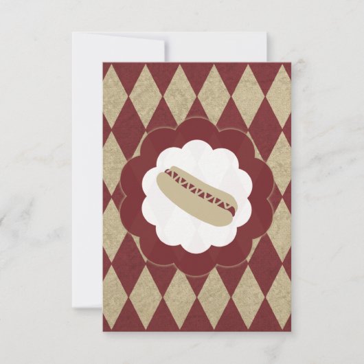 hotdog diamanten kaart (Voorkant)