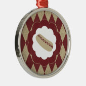 hotdog diamanten metalen ornament (Rechts)
