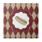 hotdog diamanten tegeltje (Voorkant)