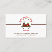 Hotdog Diner Fast Food Restaurant Logo Visitekaartje (Voorkant)