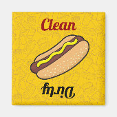 Hotdog Dishwaser Magnet (Voorkant)