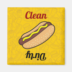 Hotdog Dishwaser Magnet