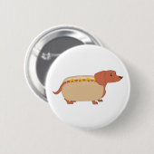 Hotdog Dog Ronde Button 5,7 Cm (Voorkant /achterkant)