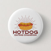 Hotdog Eating Champion Ronde Button 5,7 Cm (Voorkant)