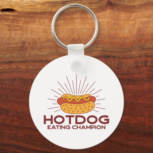 Hotdog Eating Champion Sleutelhanger (Voorkant)