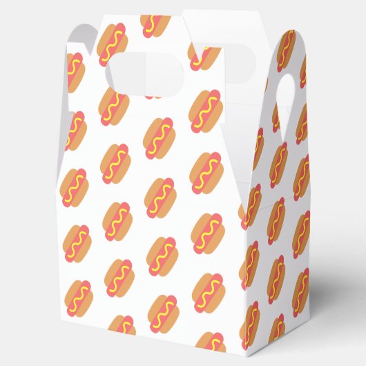 Hotdog eenvoudige vector bedankdoosjes (Geopend)