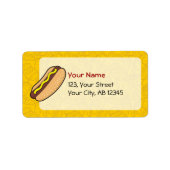 Hotdog Etiket (Voorkant)