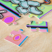 Hotdog Fast Food Pop Art Puzzel (Zijkant)