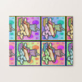 Hotdog Fast Food Pop Art Puzzel (Horizontaal)