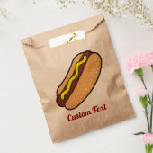 Hotdog Favor Bag Bedankzakje (Gezegeld)