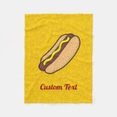 Hotdog Fleece Blanket Deken (Voorkant)