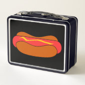 HOTDOG FUNNY RETRO METAL LUNCHBOX (Achterkant)