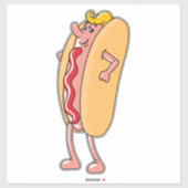 HOTDOG GRAPPIGE DIE-CUT STIJL GROTE DECAL STICKERS (Vel)