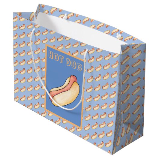 hotdog groot cadeauzakje (Achterkant Gekanteld)