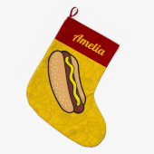 Hotdog Grote Kerstsok (Voorkant (Hangend))