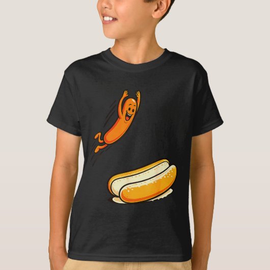 Hotdog hoog duiken  t-shirt (Voorkant)