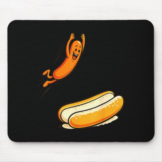 Hotdog hoogduiken  muismat (Voorkant)