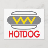 Hotdog Icon Fun Briefkaart (Voorkant)
