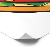 hotdog in bun poster (Hoek)