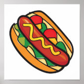 hotdog in bun poster (Voorkant)