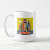 Hotdog in Chicago-stijl Koffiemok (Links)