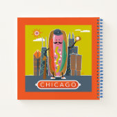 Hotdog in Chicago-stijl Notitieboek (Achterkant)