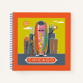 Hotdog in Chicago-stijl Notitieboek (Voorkant)