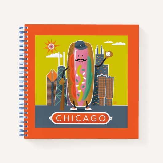 Hotdog in Chicago-stijl Notitieboek (Voorkant)