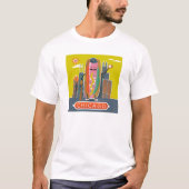 Hotdog in Chicago-stijl T-shirt (Voorkant)