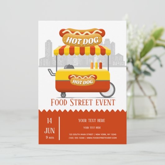 hotdog kaart (Staand voorkant)