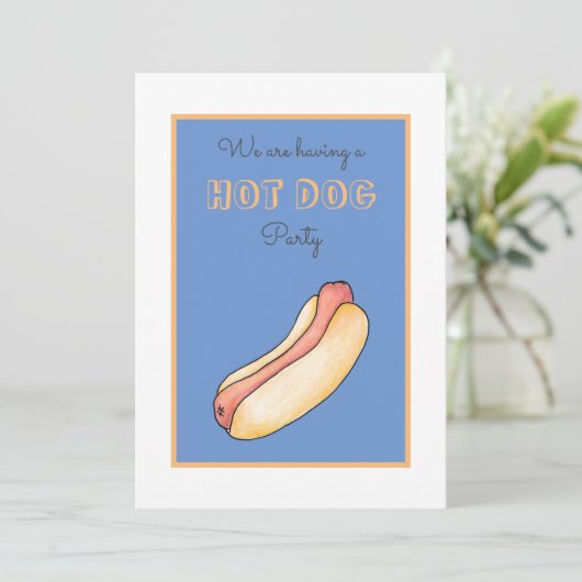 hotdog kaart (Staand voorkant)