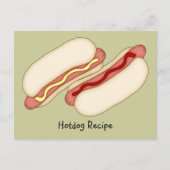 Hotdog-kaart Briefkaart (Voorkant)