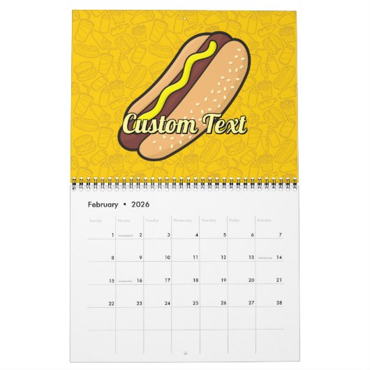 Hotdog Kalender (Feb 2026)
