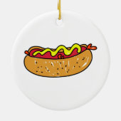 Hotdog Keramisch Ornament (Achterkant)