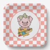 hotdog koekje papieren bordje (Voorkant)