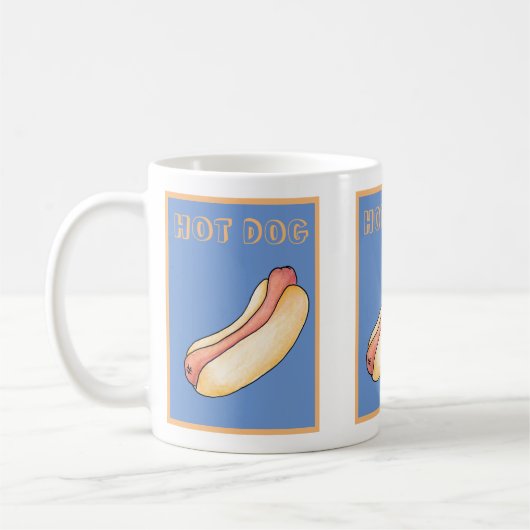 hotdog koffiemok (Links)