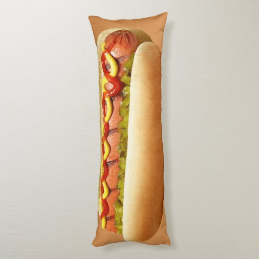 Hotdog Lichaamskussen (Achterkant (Verticaal))