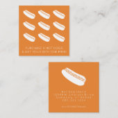 hotdog loyalty-stempel klantenkaartje (Voorkant / Achterkant)