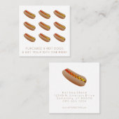 hotdog loyalty-stempel klantenkaartje (Voorkant / Achterkant)