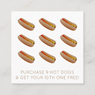 hotdog loyalty-stempel klantenkaartje