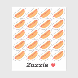 Hotdog Lunch Maaltijd Fast Food Menu Cheat Day Pla Sticker