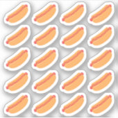Hotdog Lunch Maaltijd Fast Food Menu Sjoemel Dag P Sticker (Voorkant)