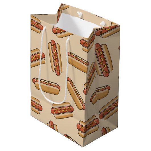 hotdog medium cadeauzakje (Voorkant Gekanteld)