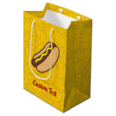 Hotdog Medium Gift Bag Cadeauzakje (Voorkant Gekanteld)